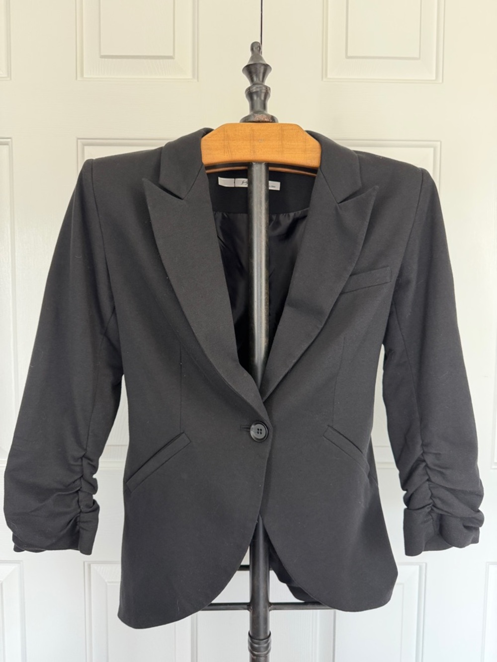 Gibson Black Women's Single-Button Blazer Jacket